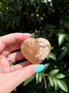 Hearts: Flower Agate Heart B