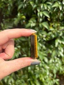 Tigers Eye Double Terminated Point A