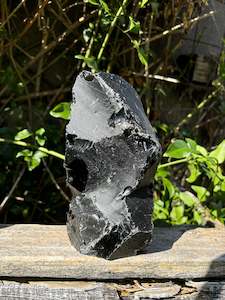 Black Obsidian Rough Flat Base B 1.9kgs