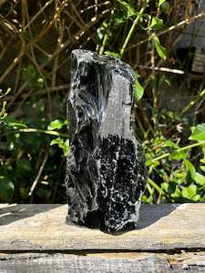 Black Obsidian Rough Flat Base A 2.1kgs