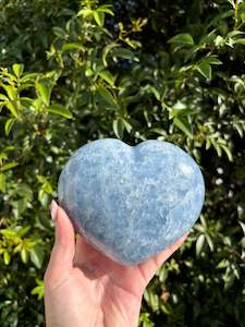 Blue Calcite Heart Large 1.2kgs