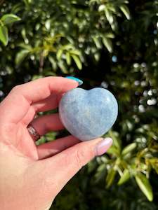 Blue Calcite Heart B