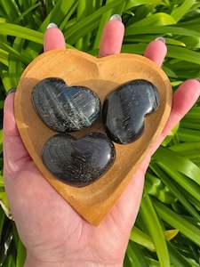 Crystals: Blue Tigers Eye Heart Small