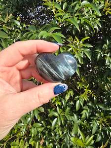 Blue Tigers Eye Heart C