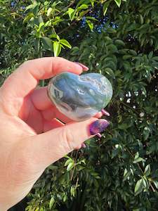Moss Agate Heart F