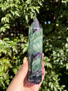 Rainbow Fluorite Large Point B
