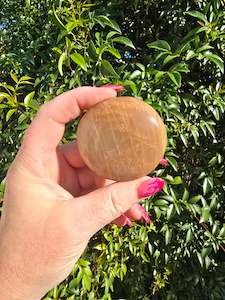 Peach Moonstone Palm Stone E