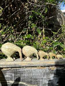 Carved Shapes Animals: Kiwi Soapstone Family C