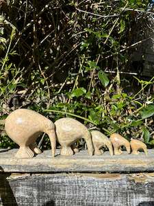 Carved Shapes Animals: Kiwi Soapstone Family B