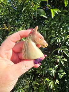 Carved Shapes Animals: Horse Head Small Soapstone A