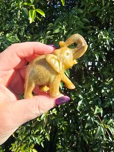 Carved Shapes Animals: Elephant Medium Soapstone B