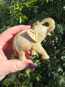 Carved Shapes Animals: Elephant Large Soapstone C