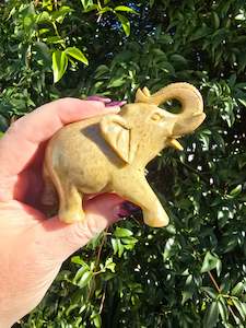 Carved Shapes Animals: Elephant Large Soapstone B