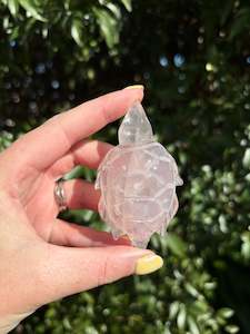 Rose Quartz Small Turtle
