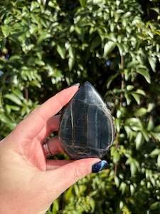 Flat Bases Freeforms: Blue Tigers Eye Flame A