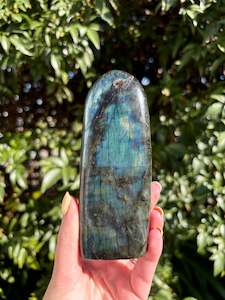 Flat Bases Freeforms: Labradorite Free Form D