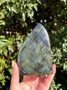 Flat Bases Freeforms: Labradorite Free Form B