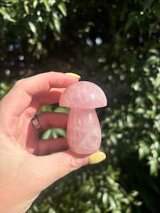 Rose Quartz Large Mushroom A