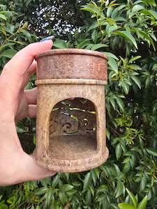 Soapstone Carved Large Oil Burner G
