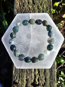 New Arrivals: Moss Agate | Nugget Bead Bracelet