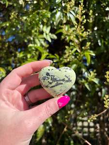 Hearts: Serpentine & Pyrite Heart B