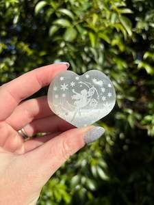 Hearts: Selenite Fairy Heart