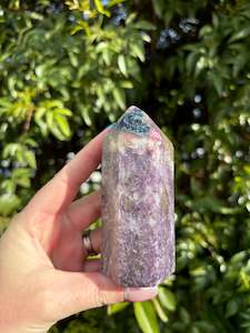 Points Towers: Lepidolite Mixed Point A