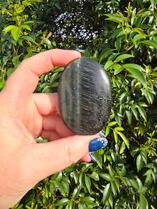 Blue Tigers Eye Palm Stone C