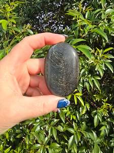 Palmstones: Blue Tigers Eye Palm Stone B