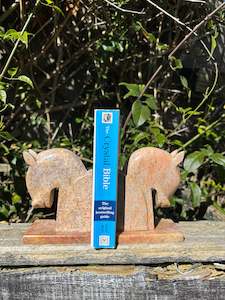 Other: Horse Soapstone Bookends A
