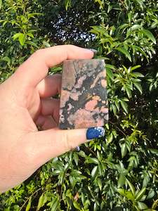 Flat Bases Freeforms: Rhodonite Free Form C