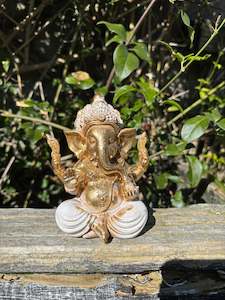 Ganesh White & Gold Small