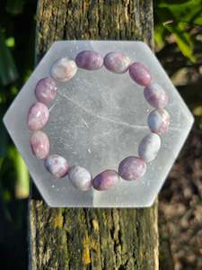 Pink Tourmaline | Nugget Bead Bracelet