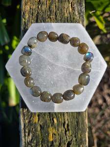 Labradorite | Nugget Bead Bracelet