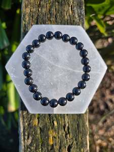 Bead Bracelets: Jet | Round Bead Bracelet