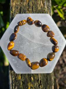Tigers Eye Large | Nugget Bead Bracelet