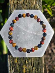 Tigers Eye Mixed | Faceted Bead Bracelet