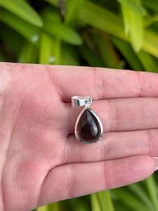 Smoky Quartz | Polished Sterling Silver Pendant C