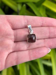 Smoky Quartz | Polished Sterling Silver Pendant B