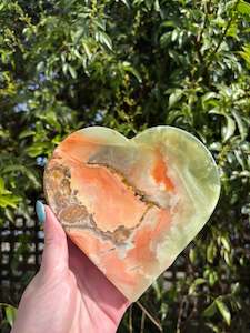 Bowls: Banded Calcite Heart Dish | Large B