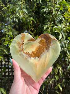 Banded Calcite Heart Dish | Large A