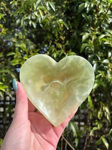 Banded Calcite Heart Dish | Small A