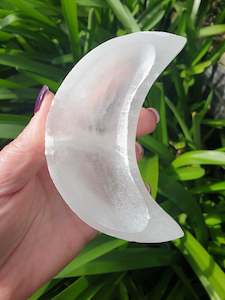 Selenite Charging Moon Bowl Small
