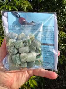Runes: Green Aventurine Large Runes Set