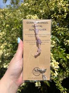 Suncatchers 1: Rose Quartz & Amethyst | Guardian Angel Sun Catcher