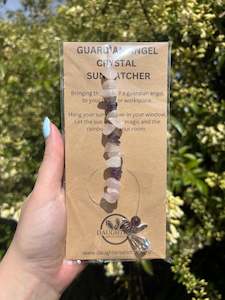 Rose Quartz & Amethyst | Guardian Angel Sun Catcher