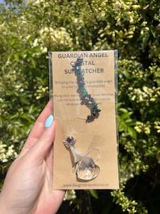 Suncatchers 1: Malachite & Hematite | Guardian Angel Heart Sun Catcher