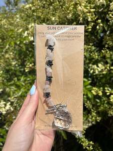 Rose Quartz & Shungite | Sphere Sun Catcher