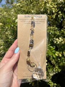 Citrine & Tigers Eye | Sphere Sun Catcher