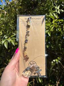 Tear Drops Diamonds: Tigers Eye & Citrine | Teardrop Sun Catcher